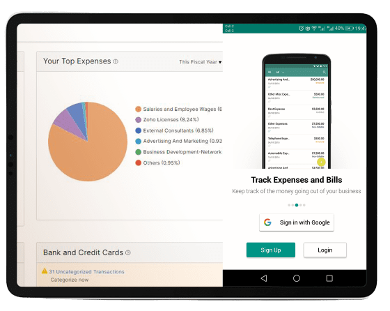 Zoho Books Expense Management